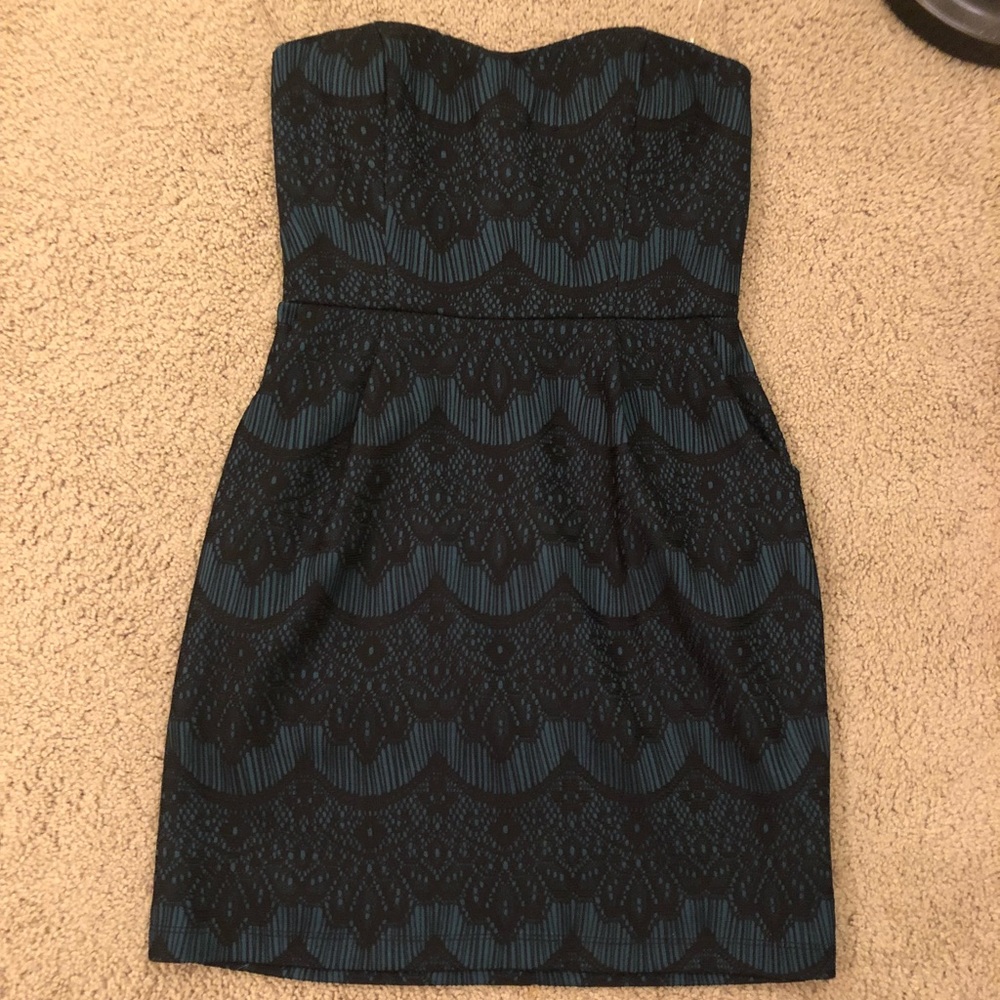 ModCloth Mystic Green Lace Dress - Sz L